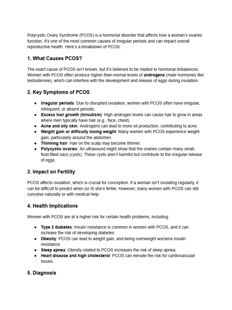 Polycystic Ovary Syndrome Pdf Polycystic Ovary Syndrome Diseases