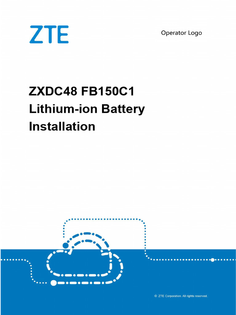 ZXDC48 FB150C1 Battery Installation Guide | PDF | Lithium Ion