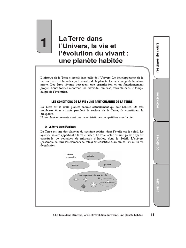 La Terre : Conditions de Vie et Habitabilité | PDF | Planètes | Système ...