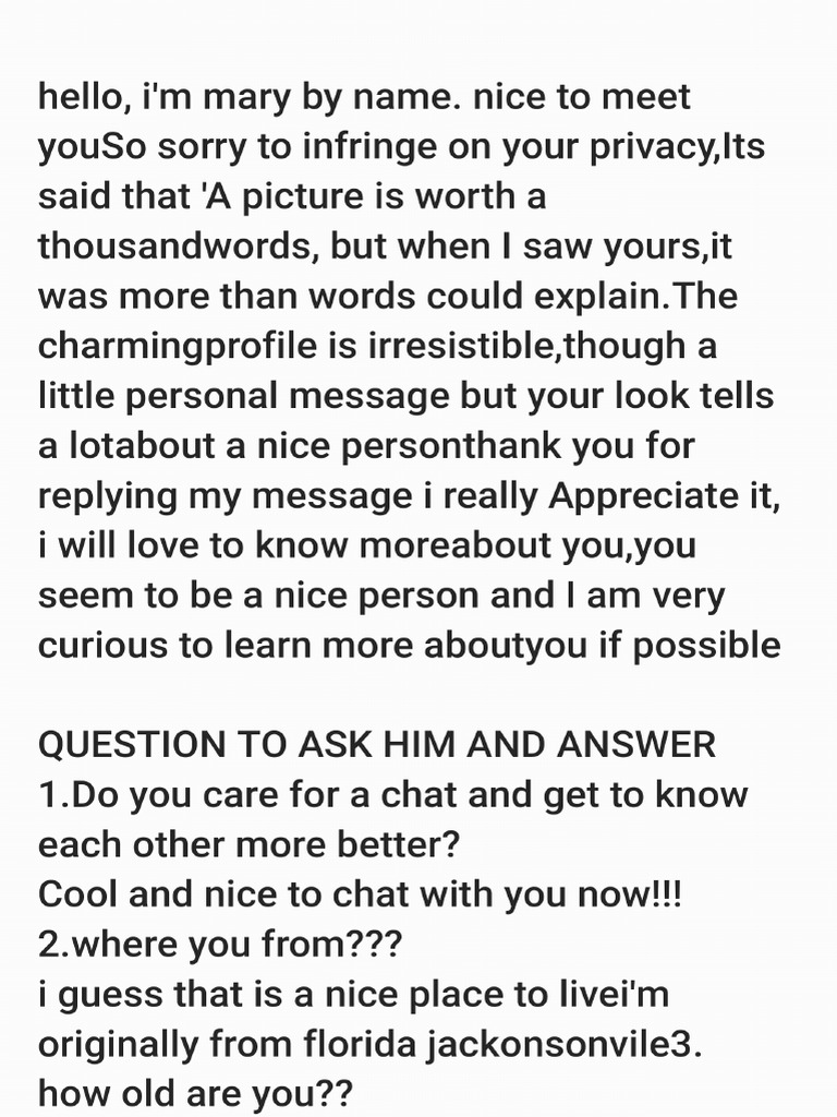 Hookup format PDF