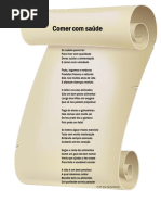 Poema sobre Alimentação Saudável | PDF