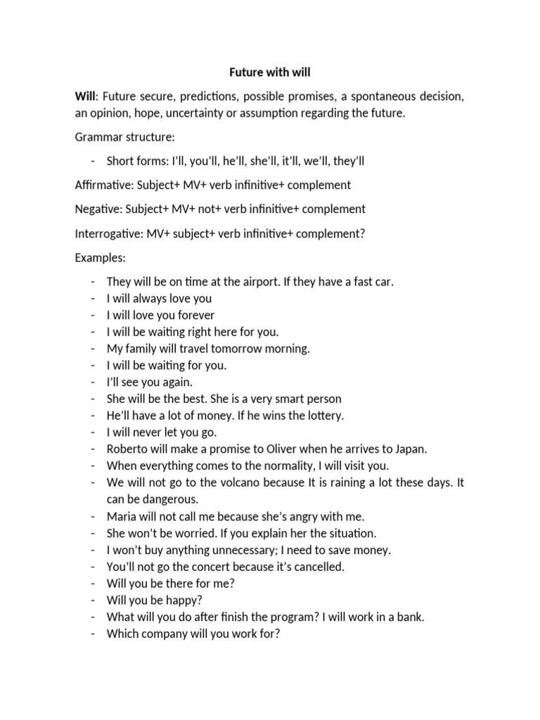 Future Simple Will-Be Going To-Would | PDF | Linguistics | Grammar