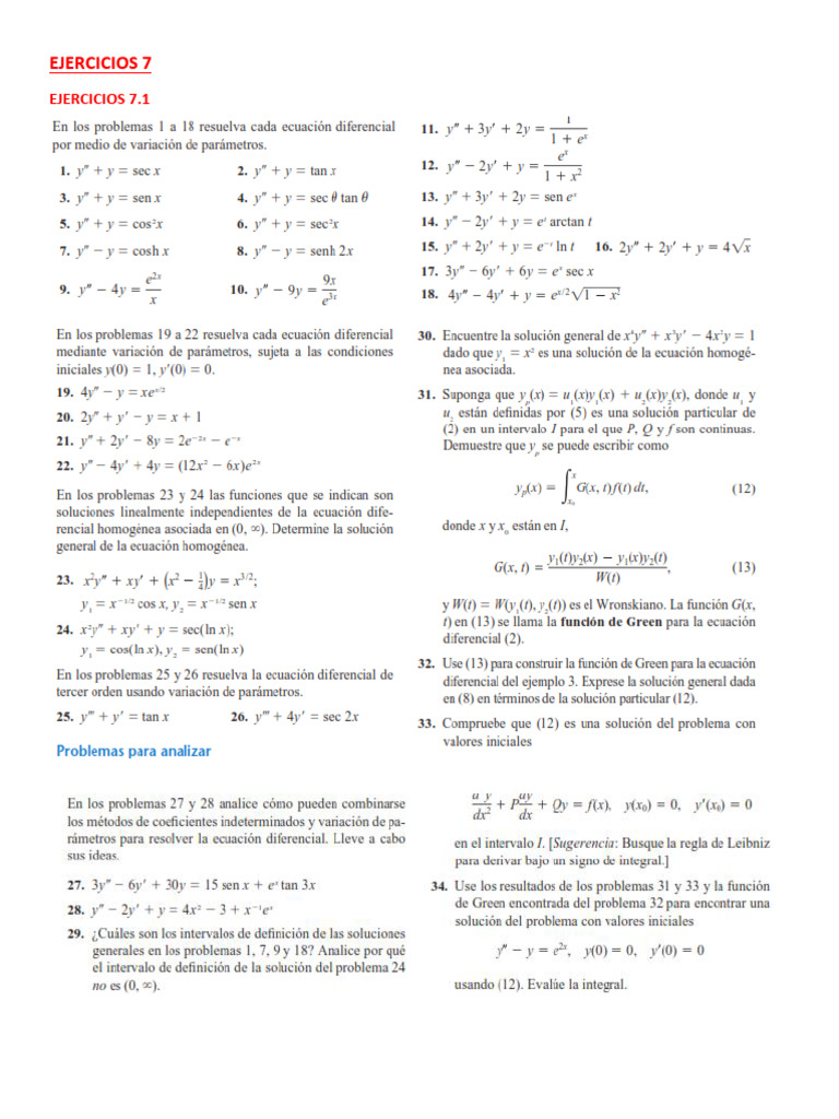 Ejercicios 7: Práctica y Ejemplos | PDF
