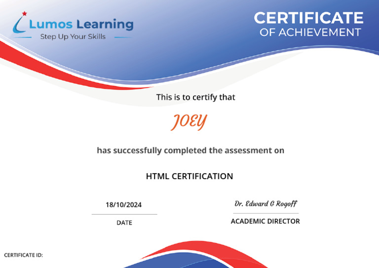 Student Certification | PDF