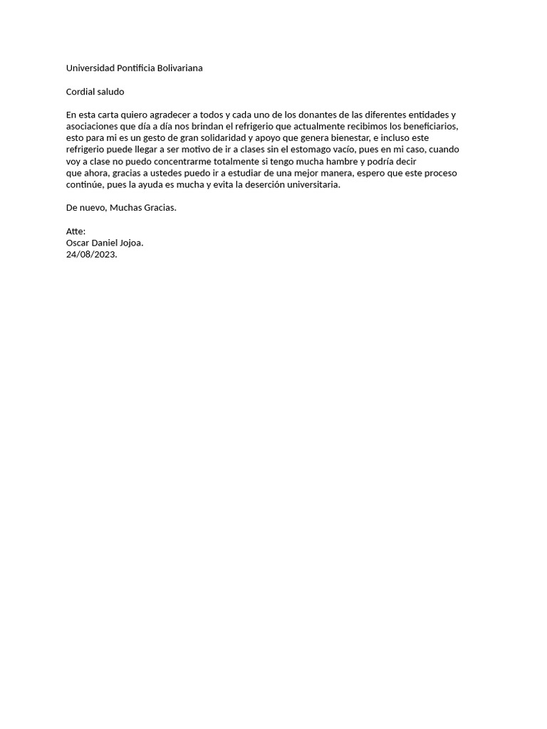 Agradecimiento Upb | PDF | Salud y bienestar | Estilo de vida
