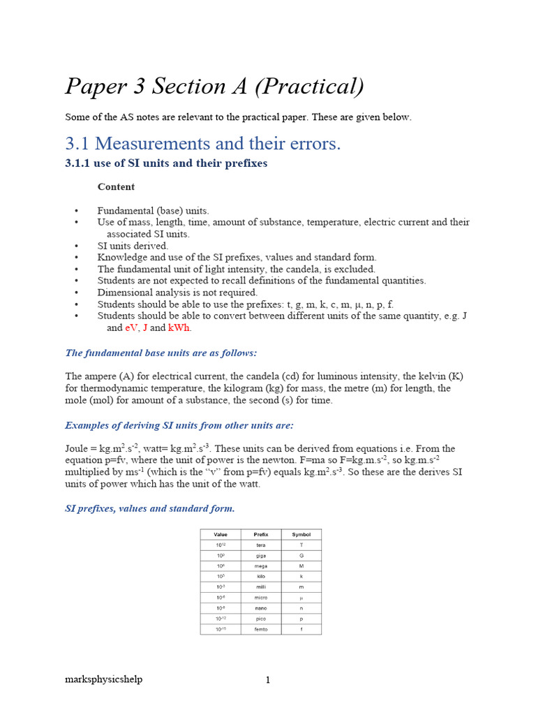 3a-practical | PDF | International System Of Units | Accuracy And Precision