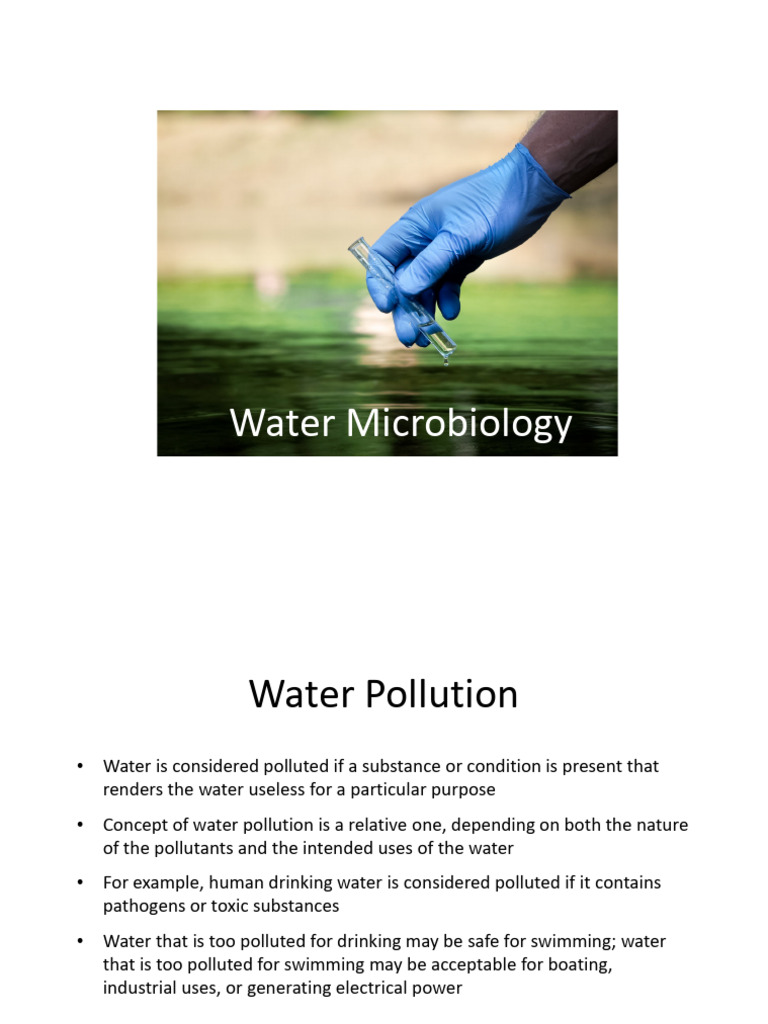 08 Water Microbiology Ii Pdf Sewage Treatment Water Purification