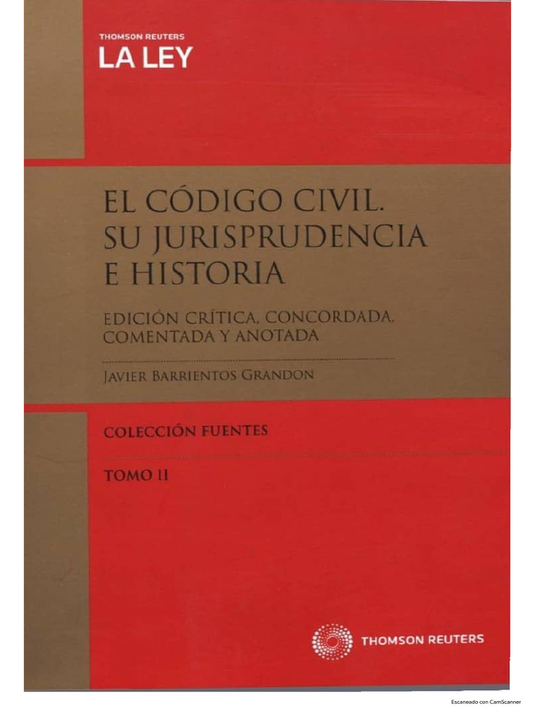 Código Civil. Historia y Jurisprudencia Tomo 2 | PDF | Derecho civil ...