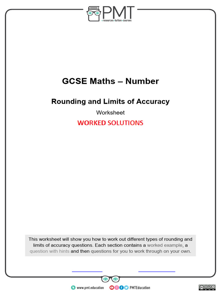 Rounding and Accuracy in Maths | PDF | Significant Figures | Numbers