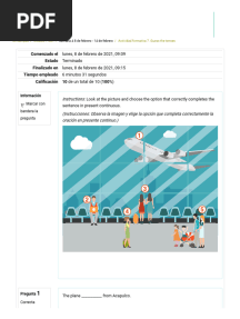 Cuestionario. Actividad Formativa 7. Guess The Tenses