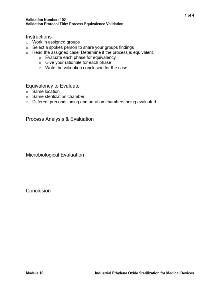 Module 10 Case Study 102 27feb21 | PDF | Sterilization (Microbiology)