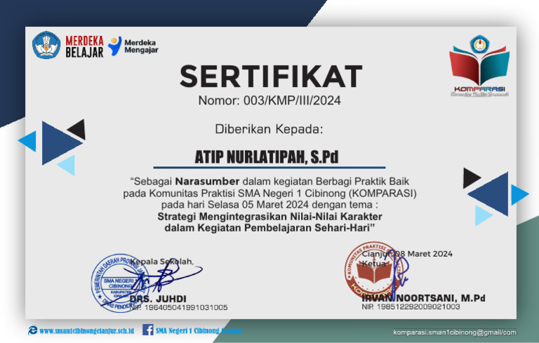Bu ATIP (Pemateri) | PDF | Karier & Perkembangan | Bisnis