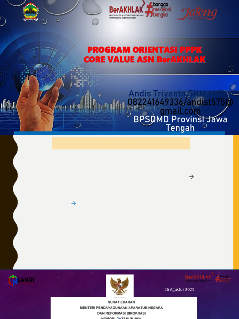 Core Values ASN: Membangun Karakter Profesional | PDF