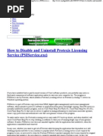 Download HowtoDisableandUninstallProtexisLicensingServicePSIServicebyBobanTrpevskiSN78625530 doc pdf