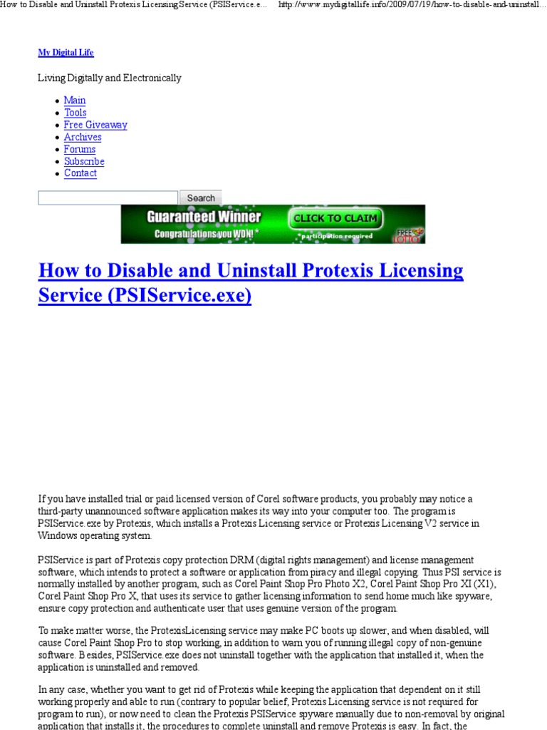 Crack Corel X5 Remove Protexis Inc