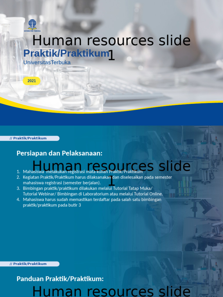 Panduan Praktikum Universitas Terbuka | PDF
