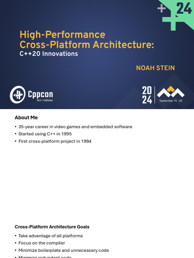 High Performance Cross Platform Architecture | PDF | C++ | Programming ...