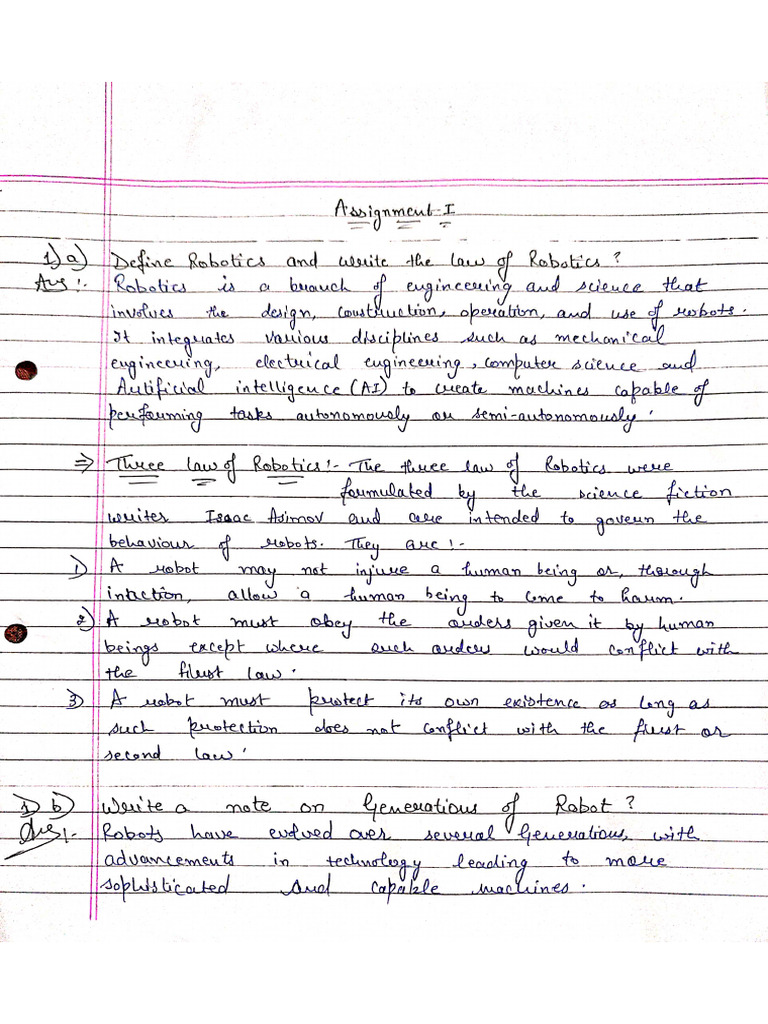 Robits Assignment 1 | PDF