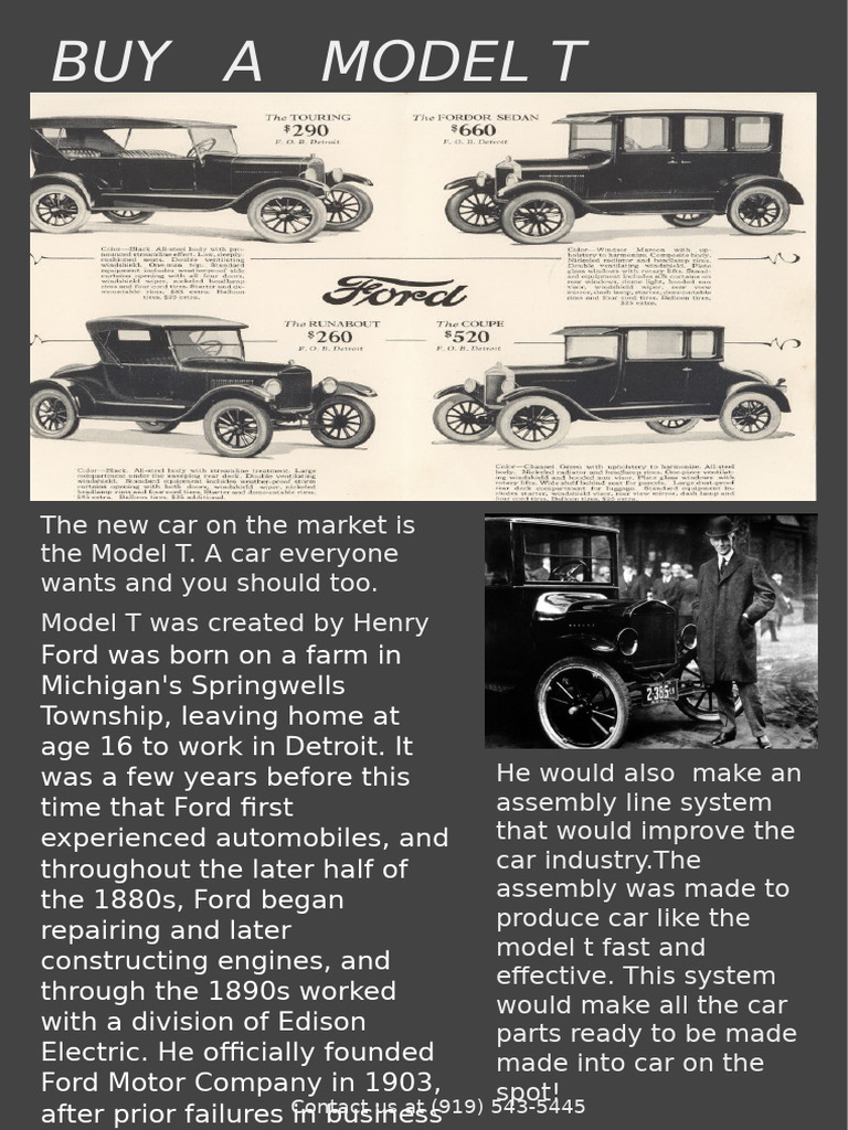 Model T Poster | PDF