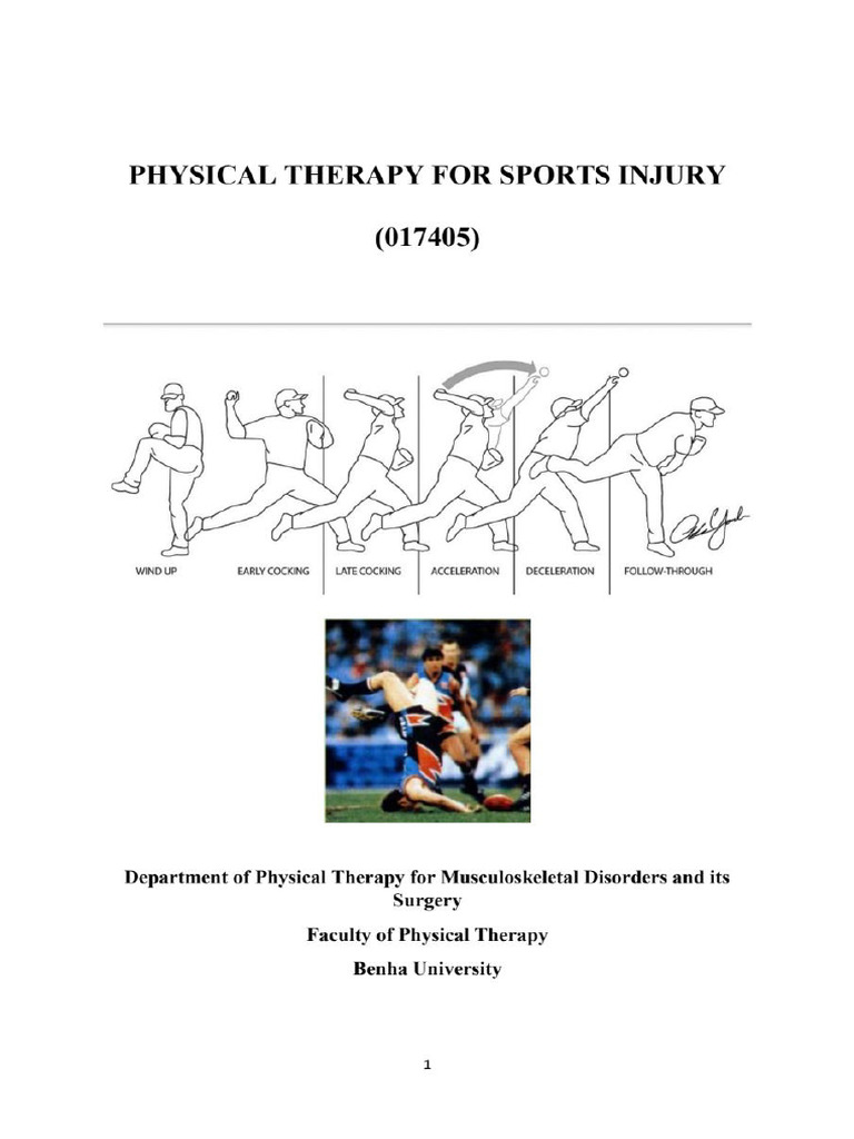 Sports Injury PT | PDF
