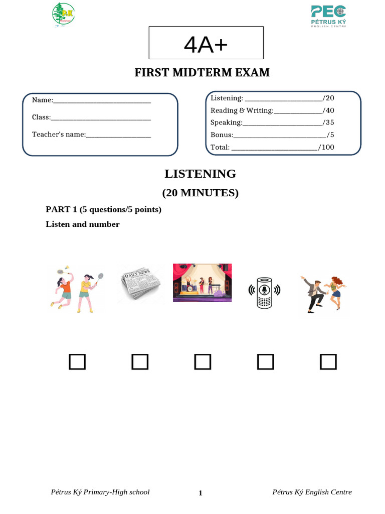 G4A+L+R+W - Second Midterm Exam | PDF