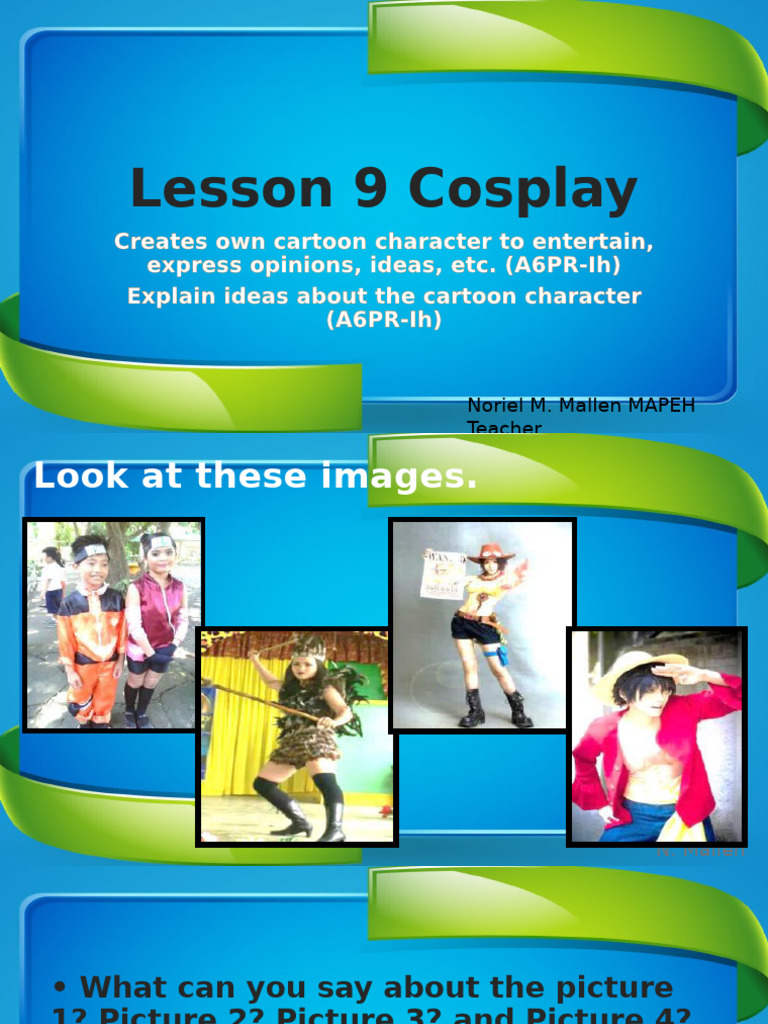 Lesson 9 Cosplay | PDF | Art