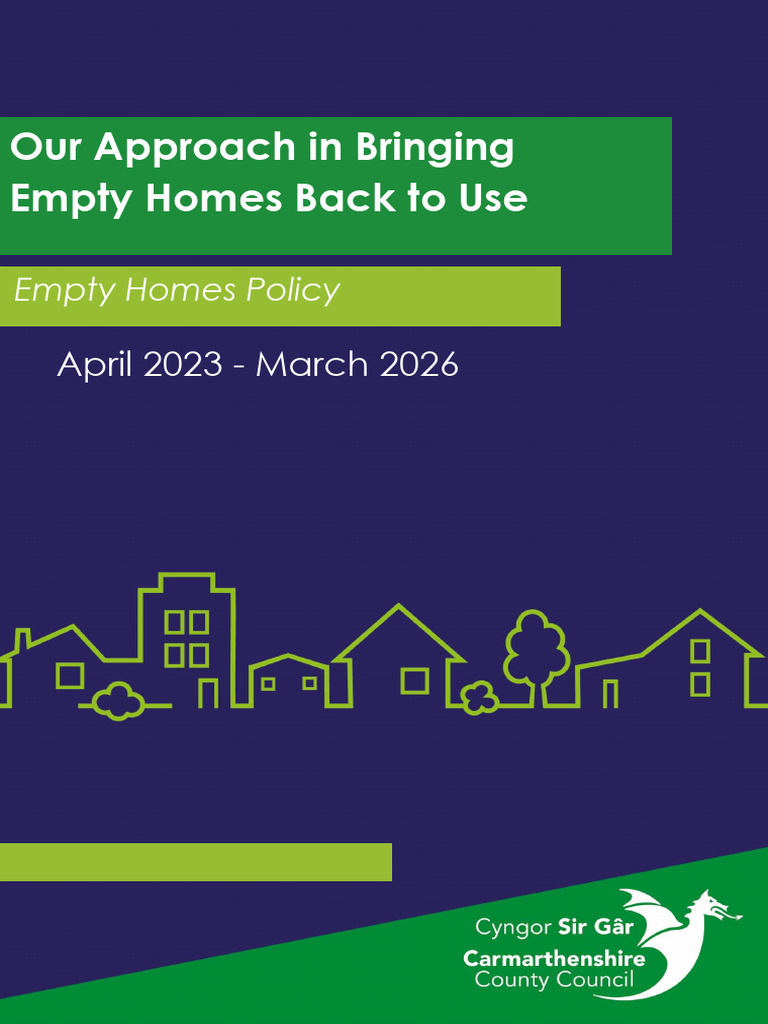 Council Tax on Empty Homes Policy | PDF | Cost Of Living | Lease