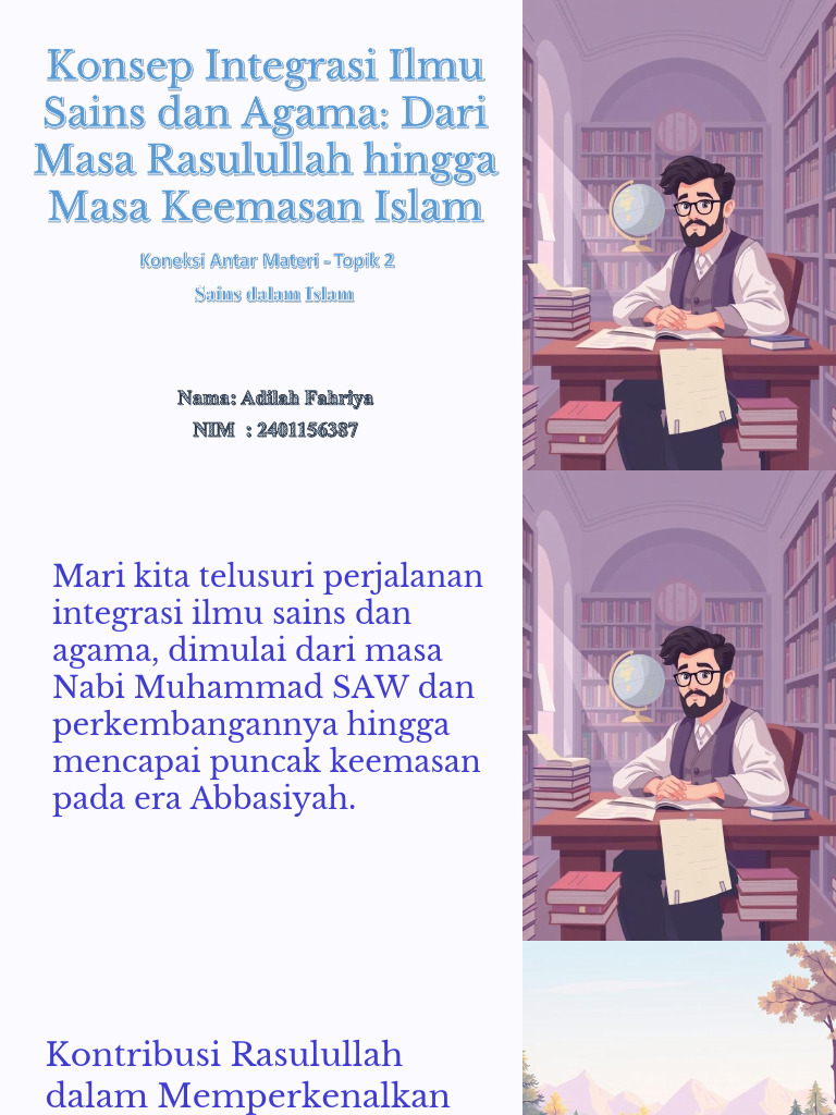 Integrasi Sains dan Agama dalam Islam | PDF | Agama & Spiritualitas