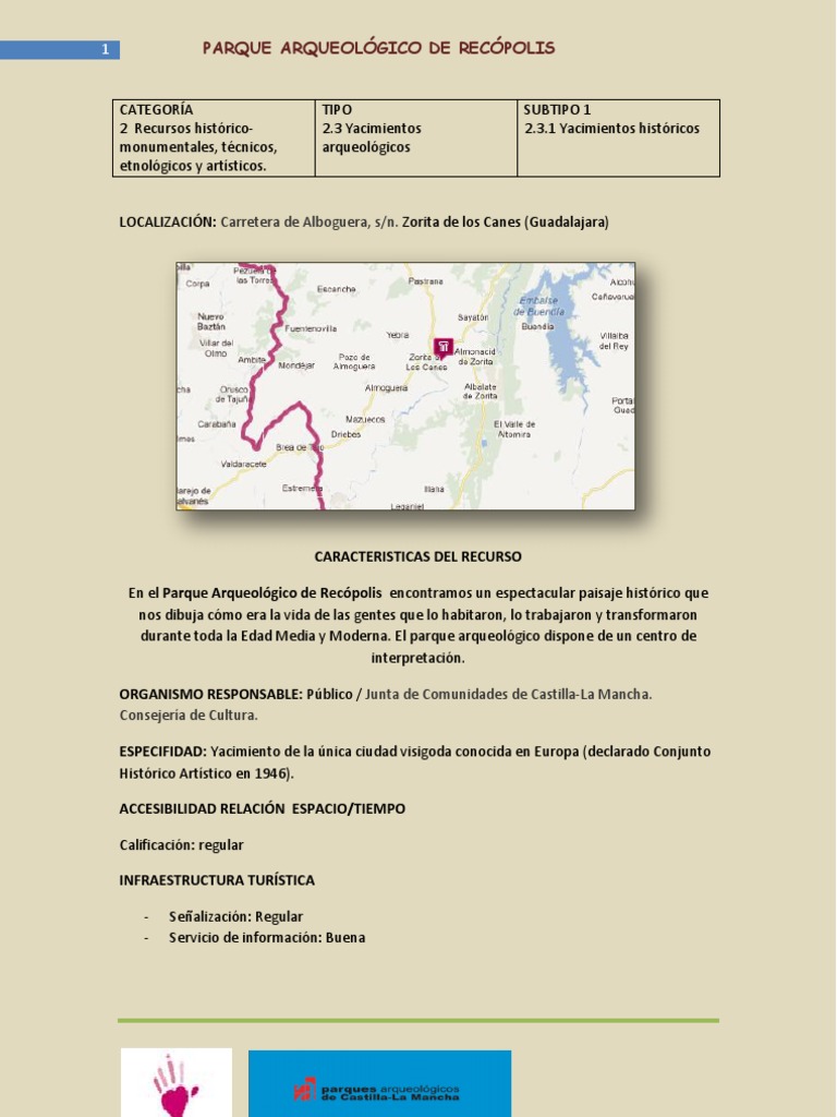 Parque Arqueológico de Recópolis: Visitas y Actividades | PDF | Turismo ...
