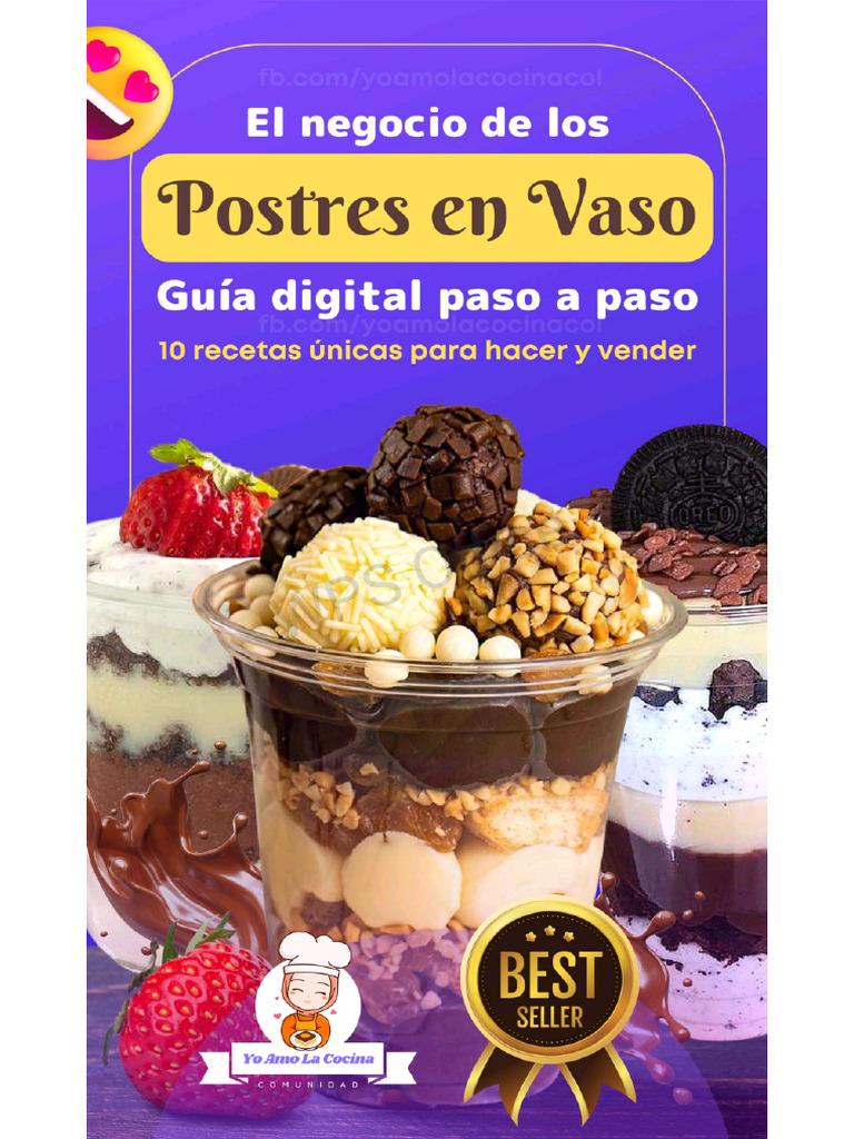 Guía Completa El Negocio de Los Postres en Vasos PDF | PDF