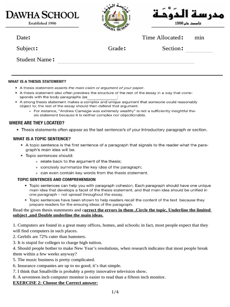 Writing Mech. WS 2 Week 2 Term 3 - S's Task | PDF