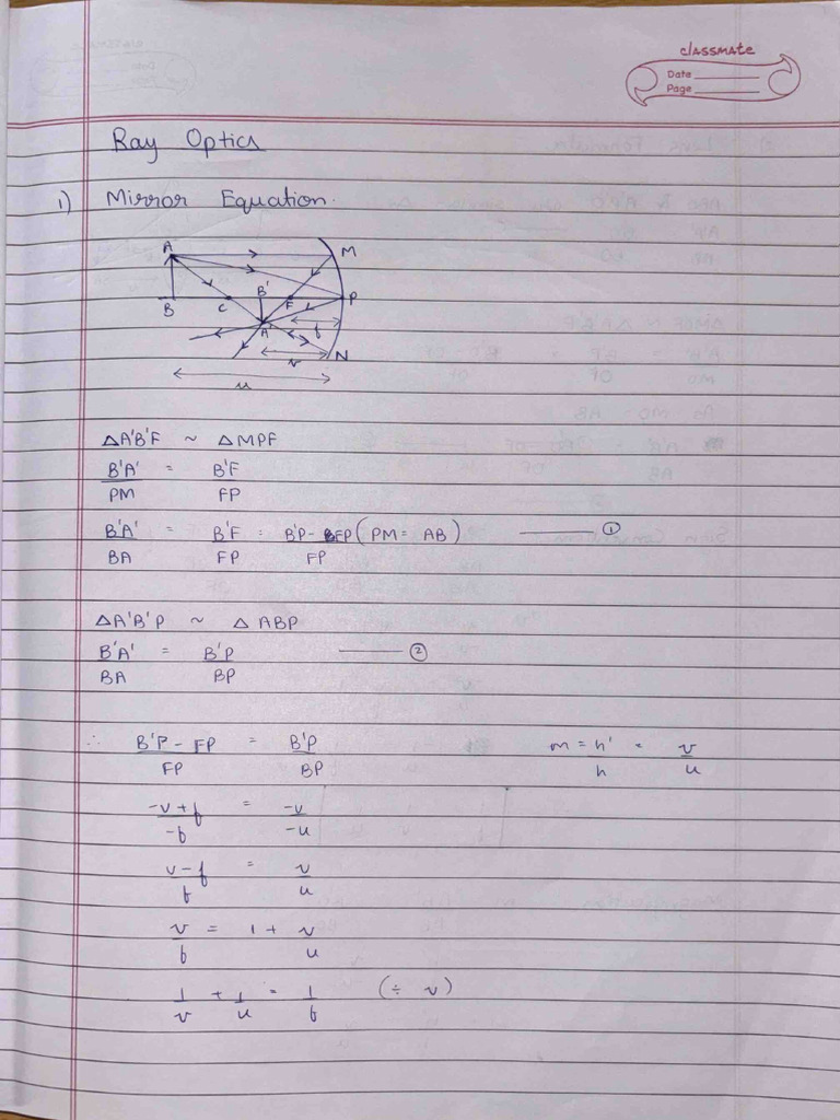Physics Derivations Mid Term Pdf