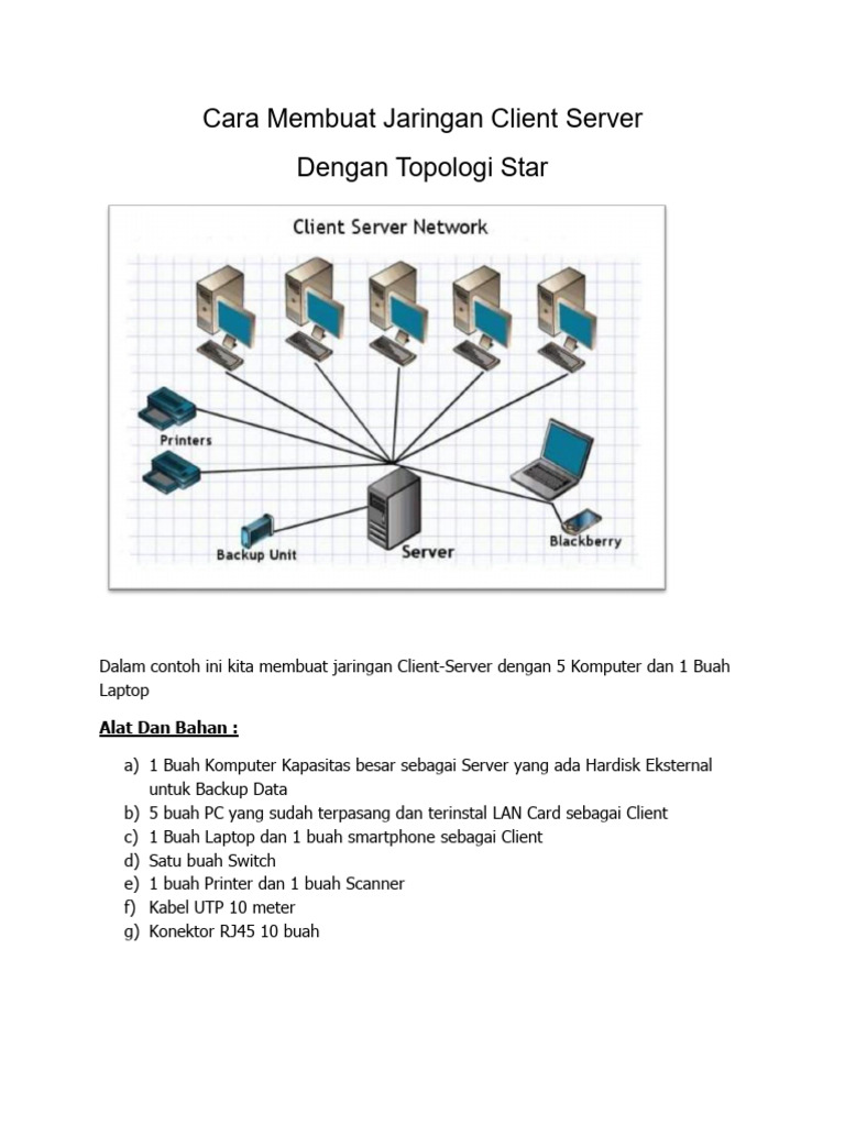 Cara Membuat Jaringan Client | PDF