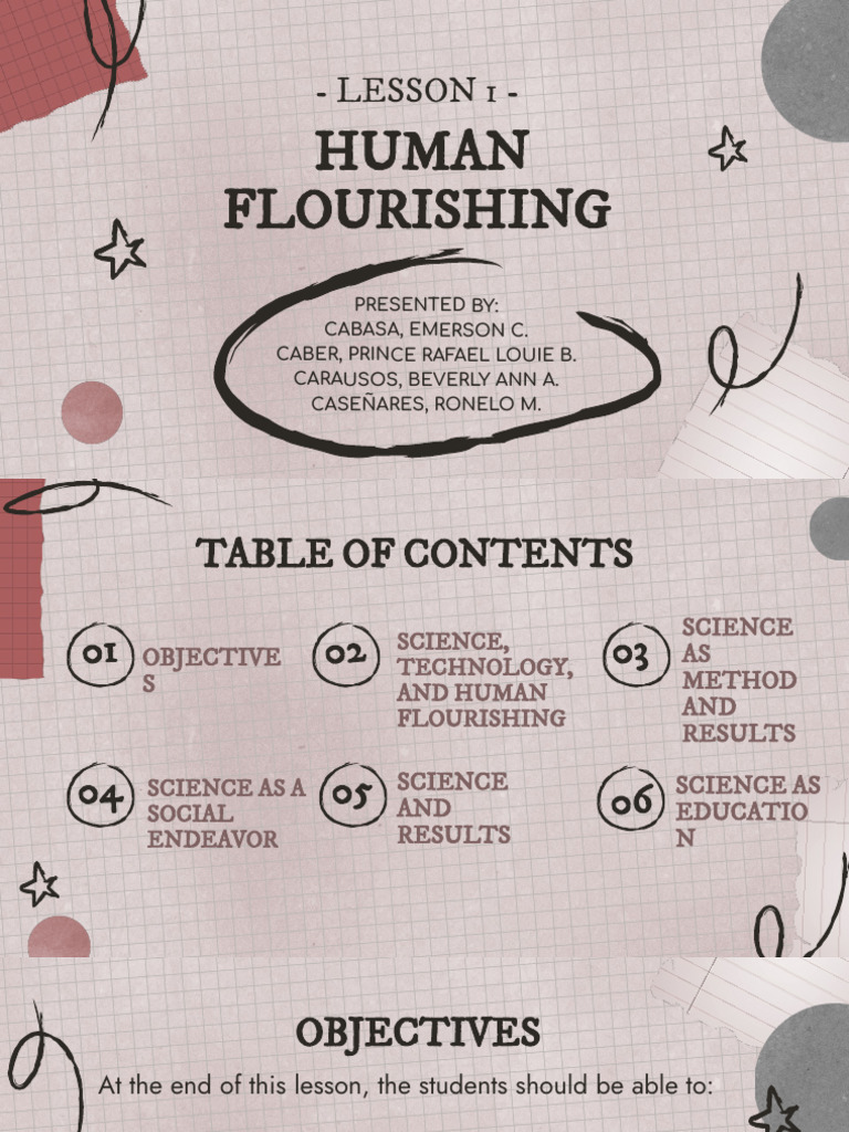 Lesson 1 - Human Flourishing | PDF | Falsifiability | Science