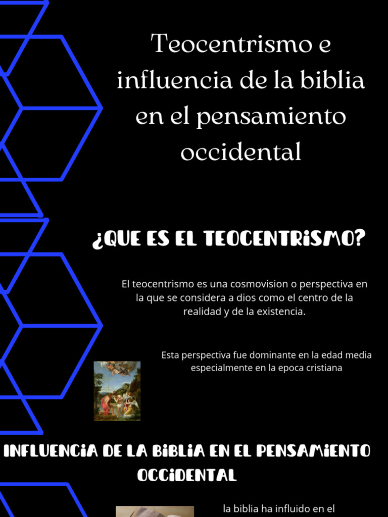 Teocentrismo y su influencia bíblica | PDF