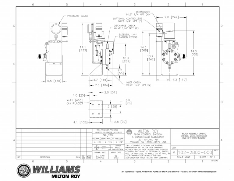 Wilroy Leak Detection Dim Drawing | PDF