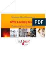 Student Mini-Research on SIRS Issues