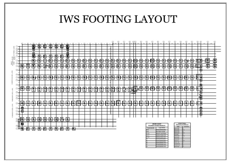 Plan de fondations et structures IWS | PDF