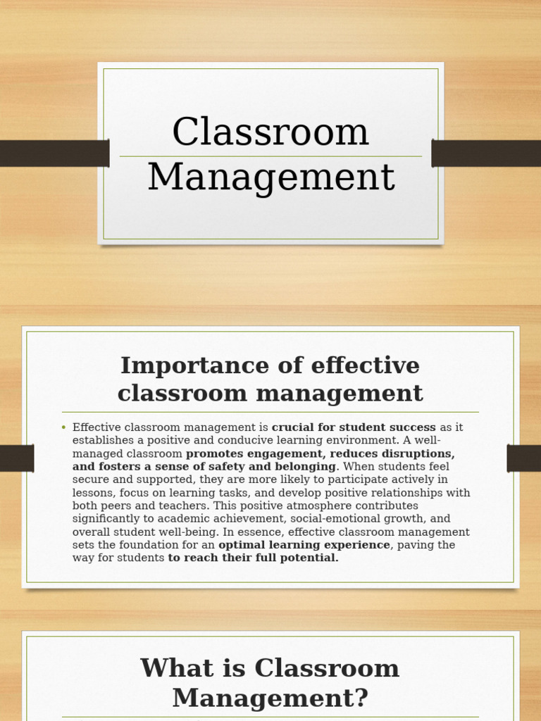 Classroom Management | PDF | Disciplines | Classroom Management