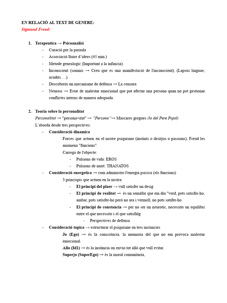 Freud en Relació Al Text | PDF