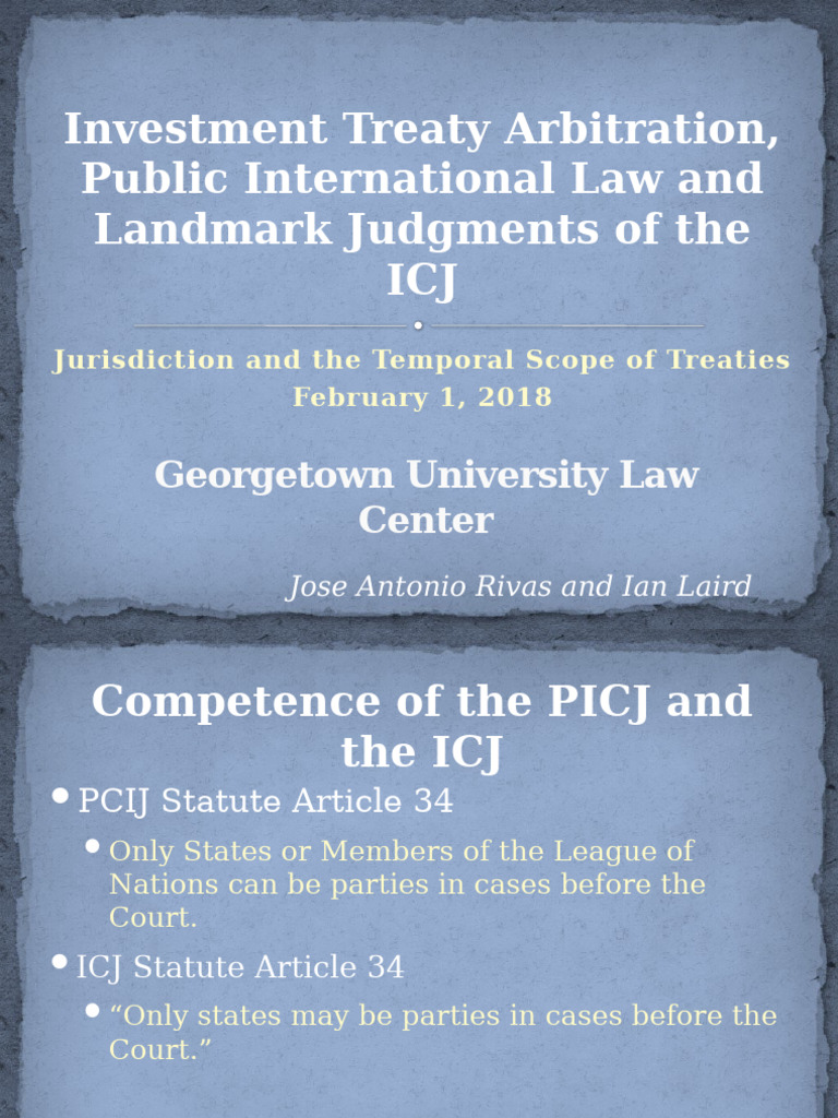 Jurisdiction in Treaty Law and ICJ | PDF | Treaty | Jurisdiction