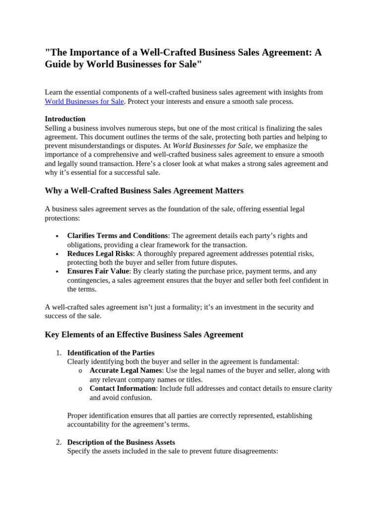 the-importance-of-a-well-crafted-business-sales-agreement-a-guide-by