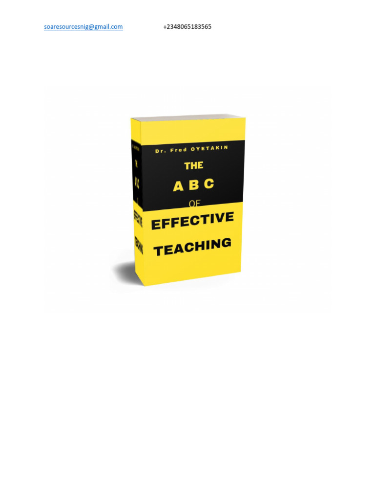 ABC of Effective Teaching Strategies | PDF | Learning | Teachers