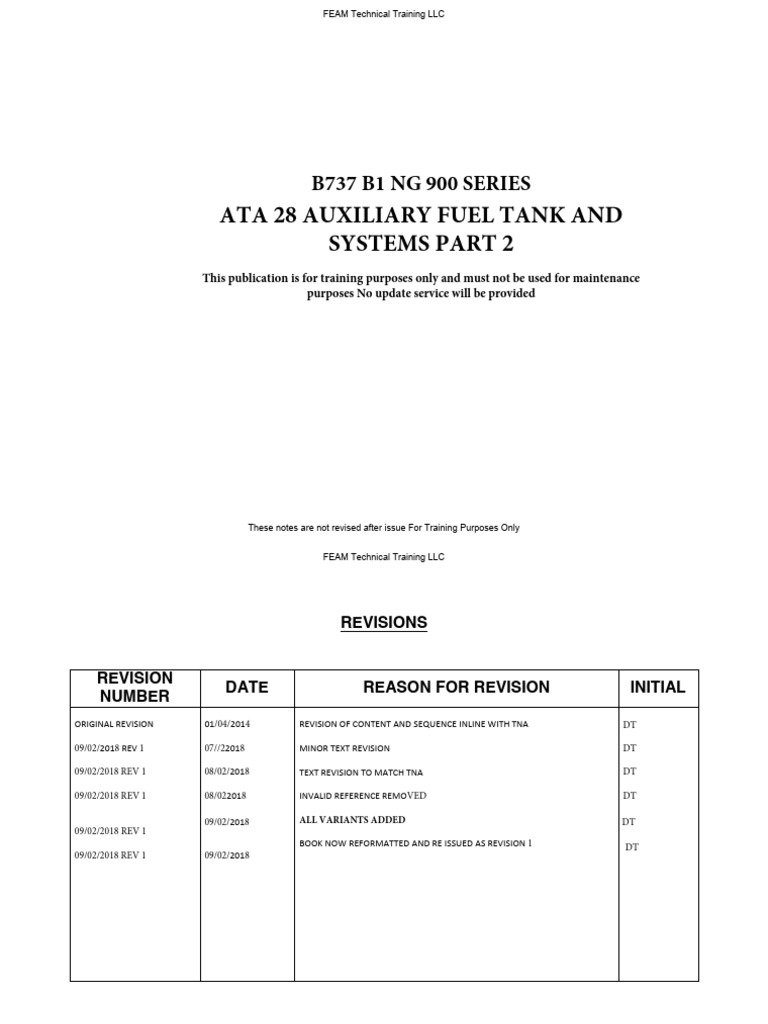 B737NG ATA 28b Fuel Part 2 AUX FUEL | PDF