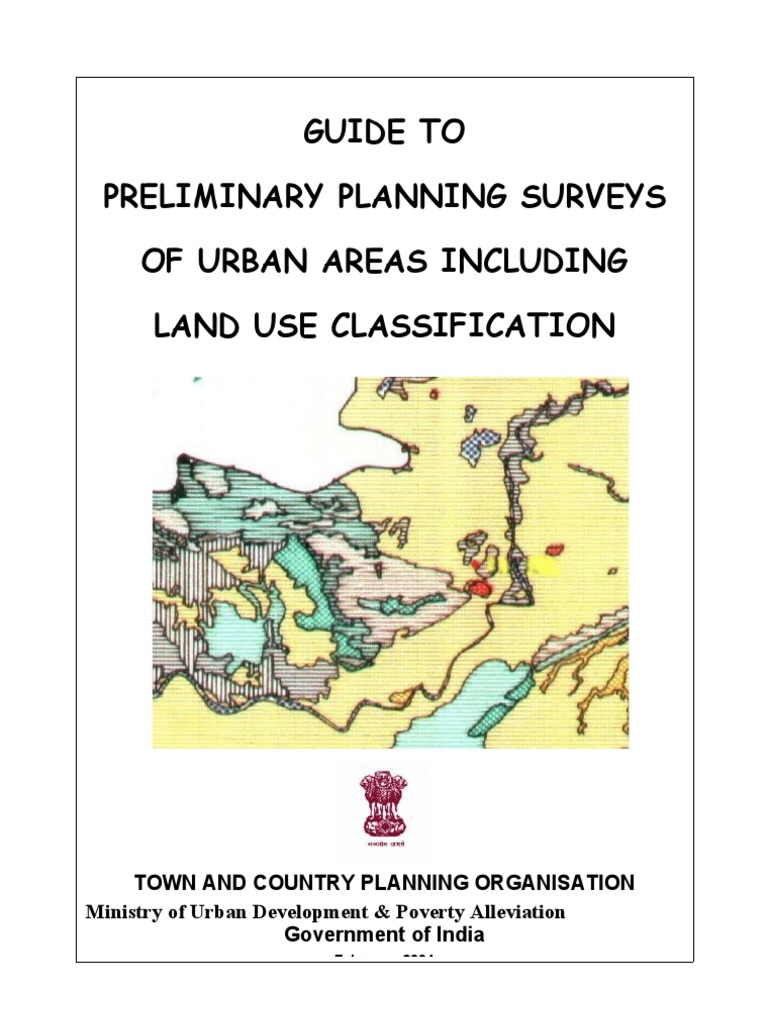 Guide To Preliminary Planning Surveys of Urban Areas Including Land Use ...