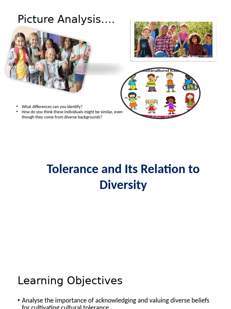 Understanding Tolerance and Diversity | PDF | Toleration | Knowledge