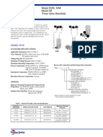 General Specifications: Model DVM, 3VM Model IM Three-Valve Manifolds