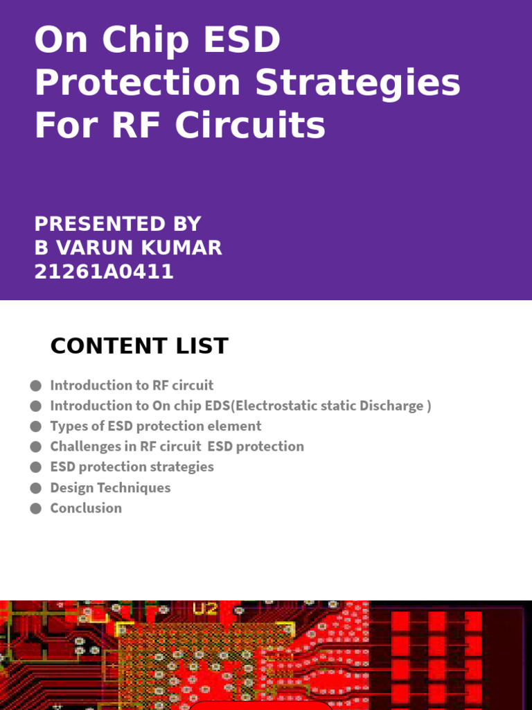 ESD Protection Strategies for RF Circuits | PDF | Electrostatic ...