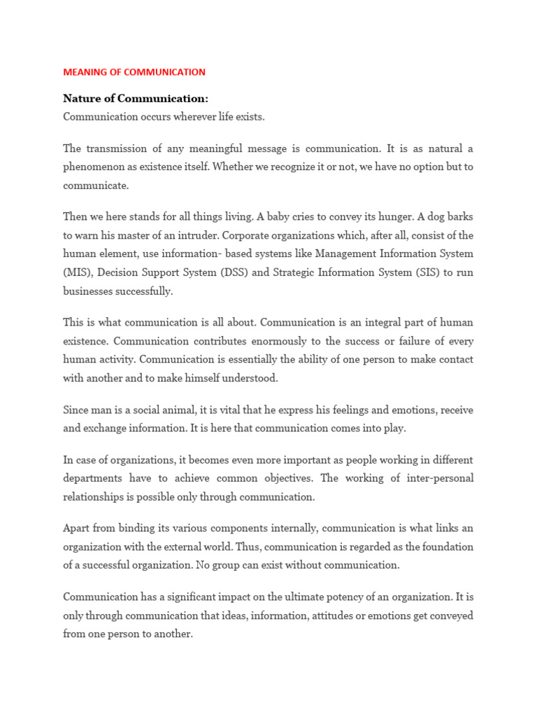 COMMUNICATION DEFINITION MEANING visual data 2