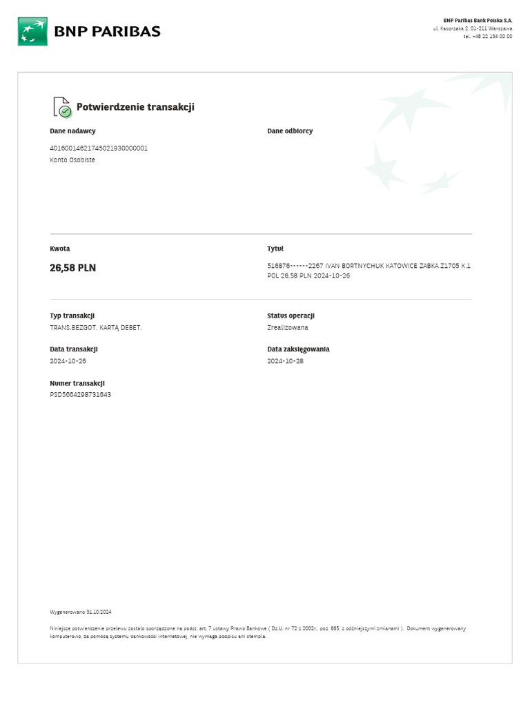 Confirmation PSD5664298731643 | PDF